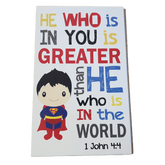 C&F Wooden Superman Quote Plaque